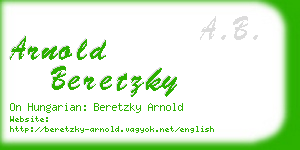 arnold beretzky business card